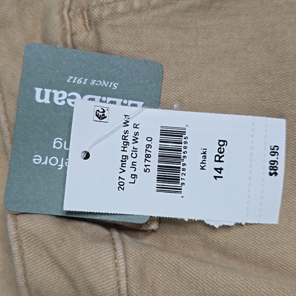 3367  LL Bean Women's 207 Vintage Jeans, High-Rise Wide-Leg Sz 14 NWT - Picture 6 of 11